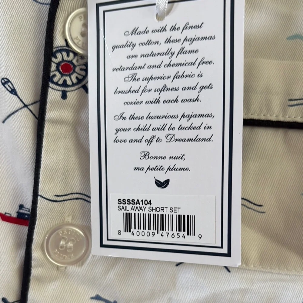 Petite Plume Sail Away PJ Set - Picture 3 of 6